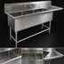 Thumbnail image #3 for John Boos Pro-Bowl 3-Compartment Sink with 18-Inch Right Drainboard, 70-3/16 Inch x 25-1/2 Inch, 14 Gauge Stainless Steel
