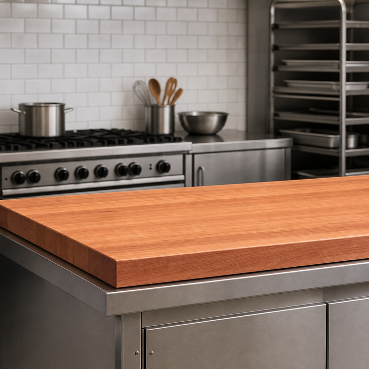 Product image #3 for Boos Block American Cherry Edge Grain Kitchen Countertop, 48 x 42 x 2-1/4 Inches, Penetrating Oil Finish