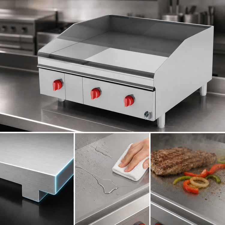 Product image #3 for Lang LG Series 48-Inch Gas Countertop Griddle with 1-Inch Chrome Plate