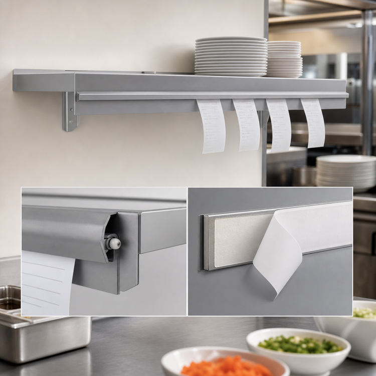 Product image #3 for Eagle Group Snap-n-Slide 36 x 12 Inch Wall-Mounted Shelf with Ticket Rail