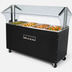Thumbnail image #3 for Portable Electric Hot Food Buffet Table with 4 Stainless Steel Wells and Double-Sided Sneeze Guard