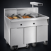 Thumbnail image #3 for Imperial Electric Floor Model 4-Battery Fryer with Built-In Filter System, Dump Station and 75 lb. Tanks