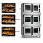 Thumbnail image #3 for Imperial (Middleby) Pro Series PRV-3 Triple-Deck Gas Provection Oven, 36-Inch, Thermostatic Controls