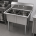 Thumbnail image #3 for Omcan USA 2-Compartment Pot Sink with 21