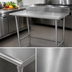 Thumbnail image #3 for Advance Tabco Special Value Series Stainless Steel Work Table with 5-Inch Backsplash, 84 x 24 Inches