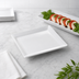 Thumbnail image #3 for American Metalcraft 13-Inch Rectangular Melamine Platter, White