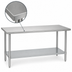 Thumbnail image #3 for Duke Manufacturing 30 x 24 x 36 Inch 18/400 Stainless Steel Work Table with Galvanized Undershelf
