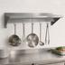 Thumbnail image #3 for BK Resources Economy Wall-Mount Stainless Steel Overshelf with Pot Rack, 72-Inch x 12-Inch
