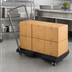 Thumbnail image #3 for Triple Trolley Utility Duty Plastic Platform Truck with Non-Skid Deck, 250 lb Capacity, Black
