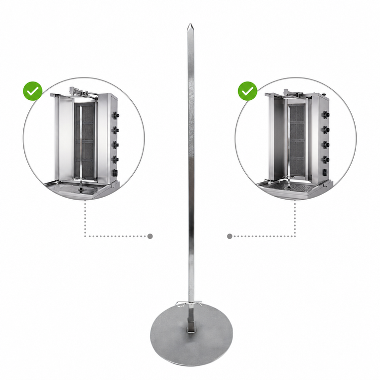 Product image #3 for Visvardis Replacement Spit for DG10A/DE4A Gyro Machines
