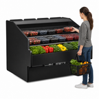 Thumbnail image #3 for Structural Concepts Oasis® P43941R Refrigerated Self-Service Produce Case, 51-Inch Open-Front Horizontal, Self-Contained, Black Interior