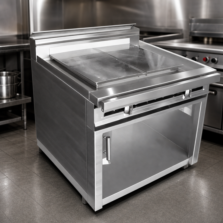 Product image #3 for Titan JTRH-36IP 36-Inch Cabinet Base Gas Plancha Top Range with 5/8" Even Heat Plate
