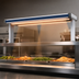 Thumbnail image #3 for Hatco Glo-Ray Designer Dual Infrared Strip Heater with Lights, 33-1/2-Inch Wide, Aluminum, 1440 Watts