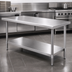 Thumbnail image #3 for Eagle Spec-Master Marine Series Stainless Steel Work Table with Adjustable Undershelf, 120 x 36 Inches