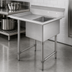 Thumbnail image #3 for Klinger's Trading Heavy Duty One-Compartment 16-Gauge 304 Stainless Steel Sink with 18-Inch Left Drainboard