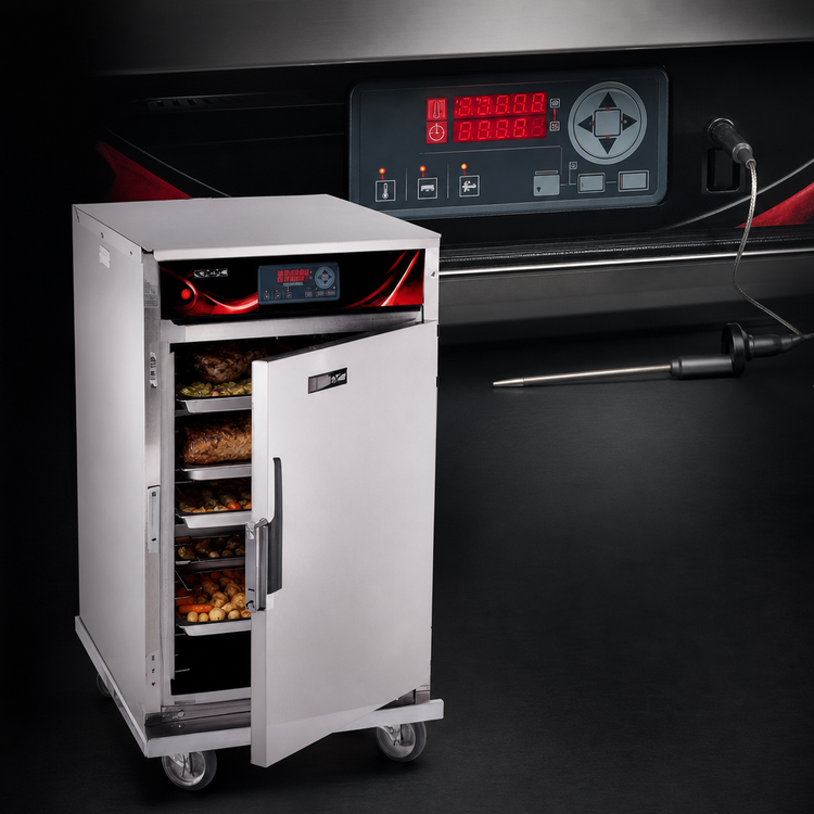 Product image #3 for Cres Cor Roast-N-Hold Half-Size Mobile Cook and Hold Convection Oven, Deluxe LED Controls, 208V