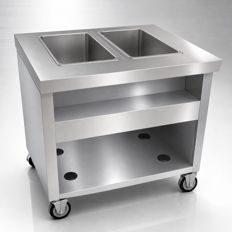 Product image #3 for Thurmaduke TWHF-32 Ganged Waterless Well with 2 Openings, Mobile, Electric