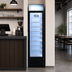 Thumbnail image #4 for Slim Reach-In 1-Section Glass Door Merchandiser Refrigerator with Lightbox, 5 Cu. Ft., Black