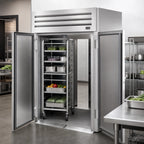 Thumbnail image #3 for True Mfg. - General Foodservice SPEC SERIES STG2RRT-2S-2S-HC Two-Section Roll-Thru Refrigerator with Front & Rear Solid Swing Doors