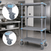 Thumbnail image #3 for Quantum Millenia Gray 4-Shelf Mobile Polymer Shelving Starter Unit, 30 x 18 x 86 Inches