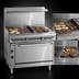 Thumbnail image #3 for Imperial Spec Series 36-Inch Heavy Duty Commercial Gas Range with 18-Inch Griddle and 18-Inch Hot Top, Open Cabinet Base