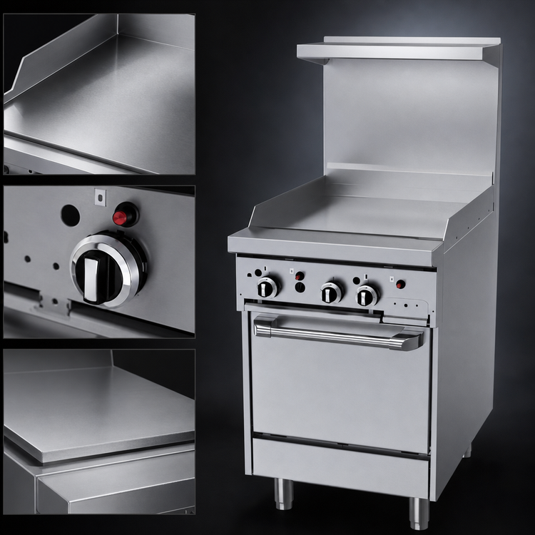Product image #3 for Garland GF Starfire Pro 24-Inch Gas Restaurant Range with Thermostatic Griddle and Space-Saver Oven