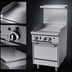 Thumbnail image #3 for Garland GF Starfire Pro 24-Inch Gas Restaurant Range with Thermostatic Griddle and Space-Saver Oven