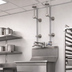 Thumbnail image #3 for T&S Brass Ceiling Supply Service Sink Faucet with 8-Inch Centers, Lever Handles and Vacuum Breaker