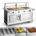 Thumbnail image #3 for Atlas Metal BLH-4-H 4-Well Electric Mobile Hot Food Serving Counter