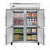 Thumbnail image #3 for Continental Refrigerator 2FESNSAHD Extra-Wide Shallow Depth Two-Section Reach-In Freezer with Half Solid Doors