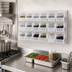 Thumbnail image #3 for Quantum Wall-Mounted Louvered Panel Starter Unit with 18 Clear Bins, 36 x 11 x 19 Inches