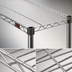 Thumbnail image #3 for Eagle Group QuadTruss Quad-Adjust Commercial Wire Shelf with Stainless Steel Finish, 30 x 18 Inches