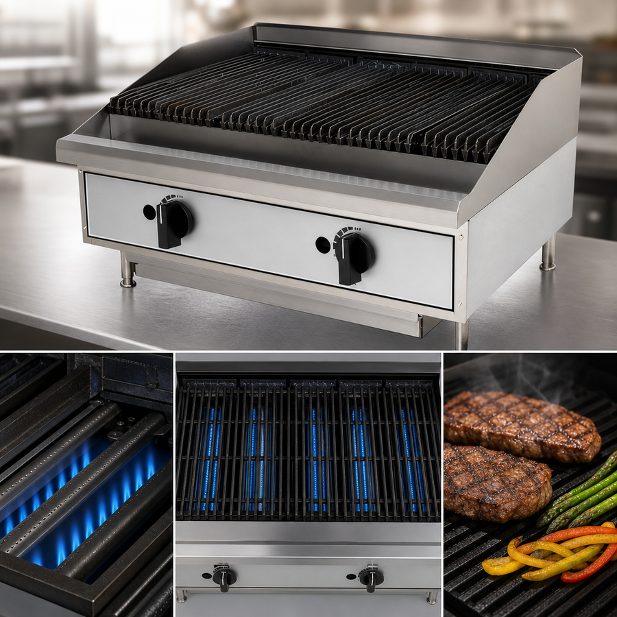 30,000 BTU Burners Every 12 Inches