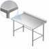 Thumbnail image #3 for Sapphire Manufacturing 30 Inch x 24 Inch Stainless Steel Work Table with 5 Inch Backsplash