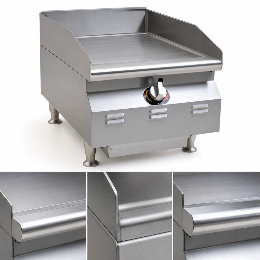 3/4-Inch Polished Steel Griddle Plate