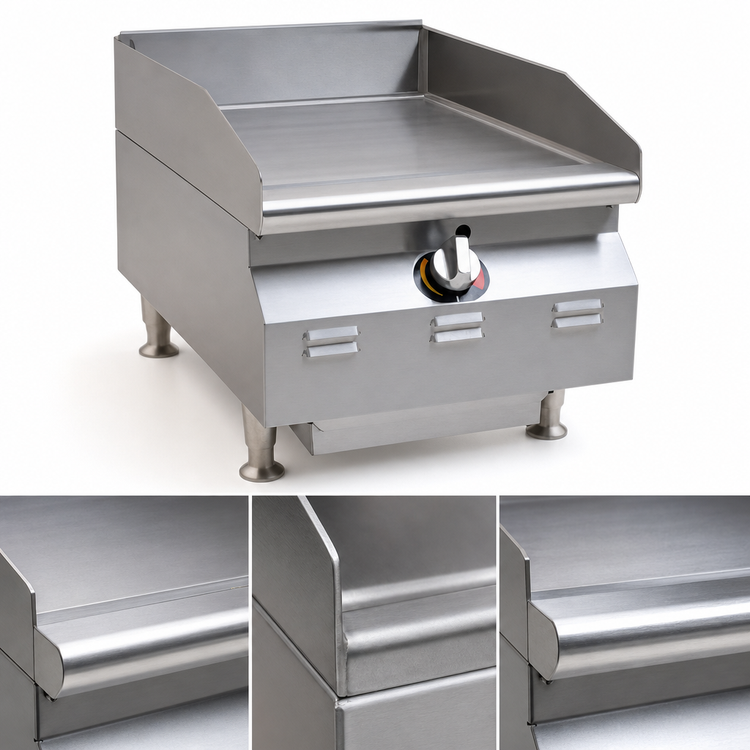 Product image #3 for RedHots Chef's Line 15-Inch Countertop Extra-Deep Natural Gas Griddle — 315 sq. in., 31,250 BTU