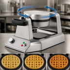 Thumbnail image #4 for Waring® Commercial WW180X Heavy-Duty Single Countertop Round Belgian Waffle Maker with Rotary Feature