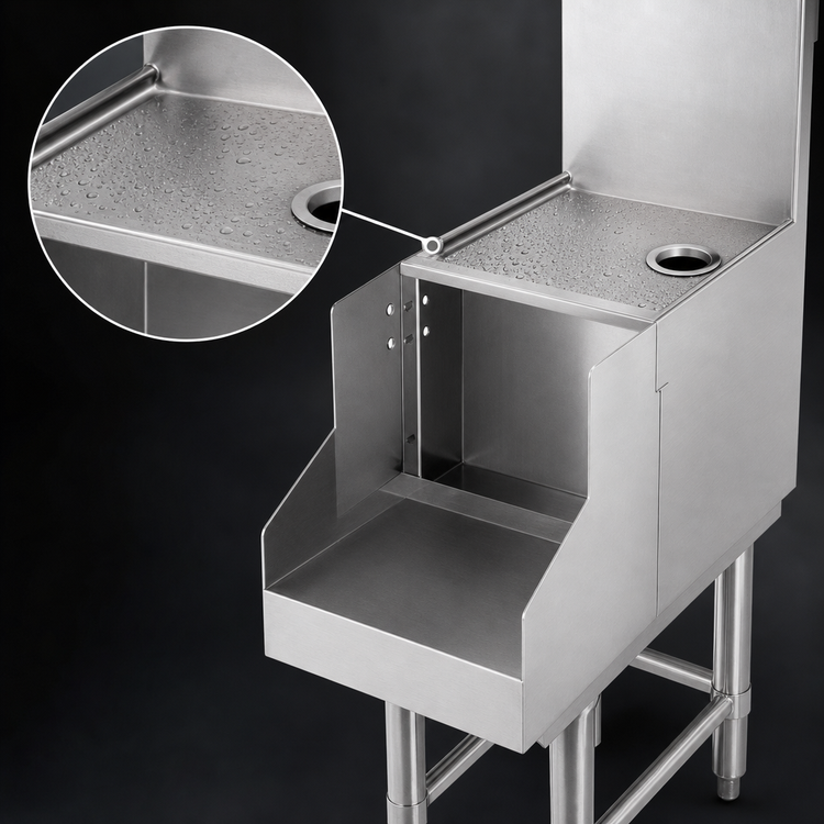 Product image #3 for Eagle Spec-Bar 18-Inch Wide Freestanding Blender Station with Drainboard Top