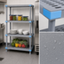 Thumbnail image #3 for Quantum Millenia 4-Shelf Polymer Starter Shelving Unit, 42W x 18D x 50H, Gray