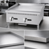 Thumbnail image #4 for CookRite ATMG-24 Heavy Duty 24-Inch Manual Gas Countertop Griddle