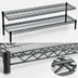 Thumbnail image #3 for Eagle Group QuadTruss 42-Inch 2-Tier Front Case Merchandise Cantilever Wire Shelving Unit, Chrome Finish