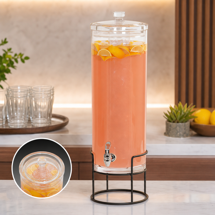 Product image #3 for Cal-Mil Milo Round 3 Gallon Ice Beverage Dispenser