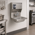 Thumbnail image #3 for BK Resources Wall-Mount Hand Sink with Towel Dispenser and Faucet, 14