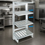 Thumbnail image #3 for Channel Manufacturing SC2454 Solid Aluminum Cantilever Shelving Unit, 54W x 24D, 700 lb. Per Shelf