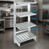 Thumbnail image #3 for Channel Manufacturing SC2454 Solid Aluminum Cantilevered Shelving Unit, 54W x 24D x 72H