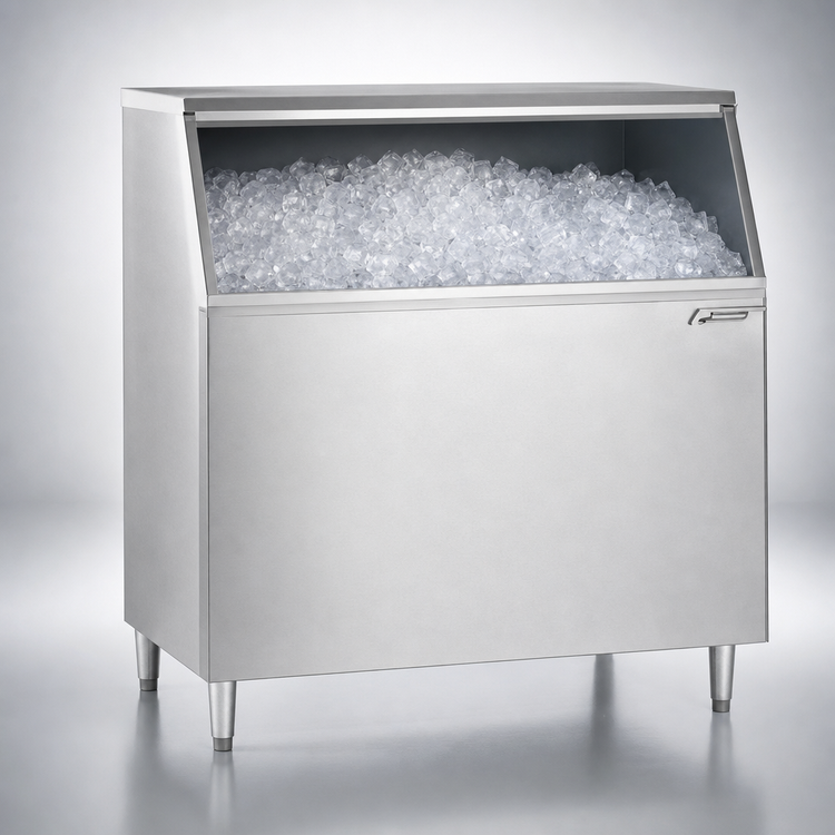 Product image #3 for Follett 30-Inch Wide Slope Front Ice Bin with 430 lb. Storage, Stainless Steel