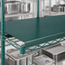 Thumbnail image #3 for QuadPlus 48 x 24 Inch Solid Green Polymer Shelf Mat with Quad-Adjust Wire Frame