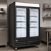 Thumbnail image #3 for Kelvinator Commercial 2-Section 48 Cu. Ft. Glass Door Reach-In Freezer Ice Cube Merchandiser