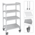 Thumbnail image #4 for Cambro Camshelving Premium 4-Shelf Vented Mobile Starter Shelving Unit, 21