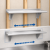 Thumbnail image #3 for Advance Tabco 24 Inch x 15 Inch Wall-Mounted Stainless Steel Shelf with Bullnose Front Edge